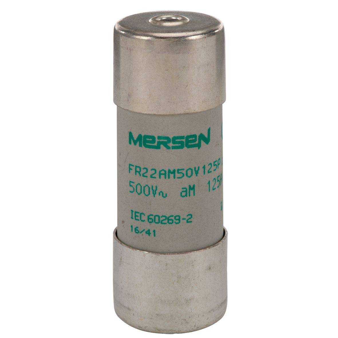 S201312 - Cylindrical fuse-link aM 500VAC 22.2x58, 125A with striker
